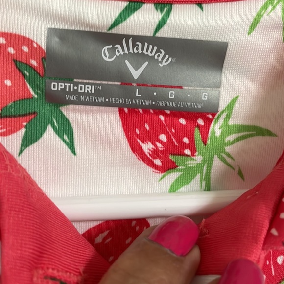 Callaway Golf Dress . Strawberry print . NEW without Tags - Picture 3 of 8